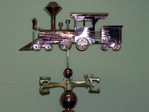 Locomotive Weathervane -- Order# CT202 -- $345 -- Size: 24.5" Lx12" Hx4"W