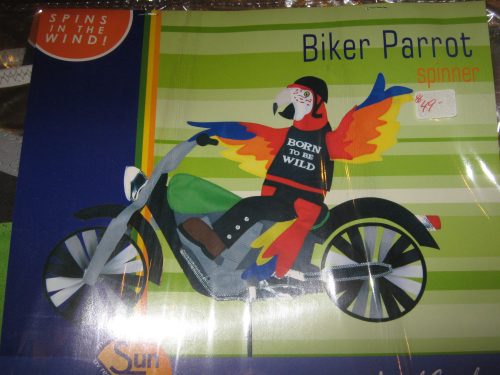 Biker Parrot Spinner