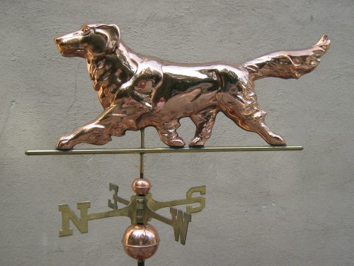 Retriever Weathervane -- Order# WV339P -- $345 -- Size: 34"L x 17"H x 4"W