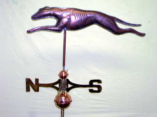 Greyhound Weathervane -- Order# CT 830 -- $395 #28"L x 7"H