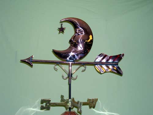 Medium Moon and Star Weathervane -- Order# WV516P -- $165