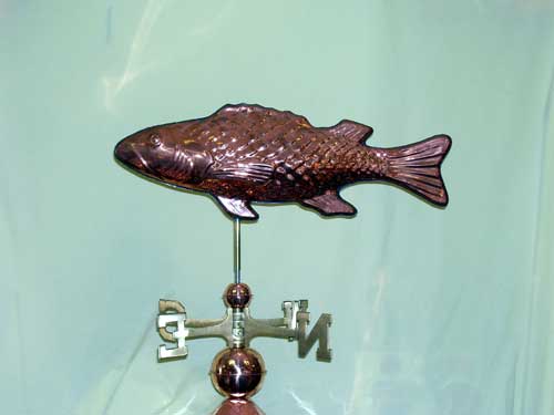 Cod Weathervane -- $295 -- Order # W100p -- Size: 26"Lx10"H