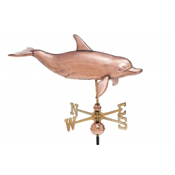 Dolphin Full Body Weathervane -- $695 -- Order#W266P -- 40"Lx20"H