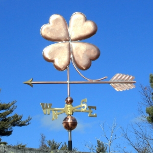 Four Leaf Clover Weathervane -- Order# WF446 -- $445 -- 31"L X 24"H