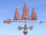 Pine Trees Weathervane -- Order# WF309 -- $449 -- Size: 38"L X 21"H