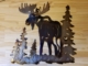 Moose Metal Wall Art -- $70 -- Size: 17"L x 17"H