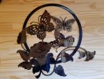 Lg. Butterfly Metal Wall Art -- $70 -- Size: 18"L x 18"H