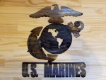 US Marines Metal Wall Art -- $70 -- Size: 14.5"L x 17"H