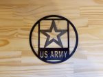 US Army Circle -- $20 -- Size: 8.5"