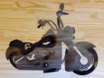 Motorcycle Metal Wall Art -- $70 -- Size: 19.5"L x 16"H