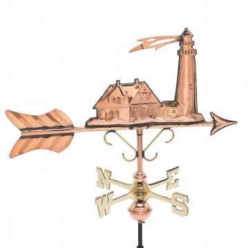 Medium Lighthouse Weathervane -- Order #: WV501p -- $165 -- Size: 23"L x 14"H