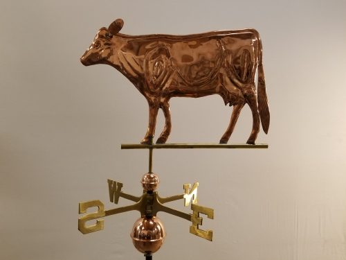 Cow Weathervane -- Order# W198p -- $275 -- Size: 22"L x 17"H