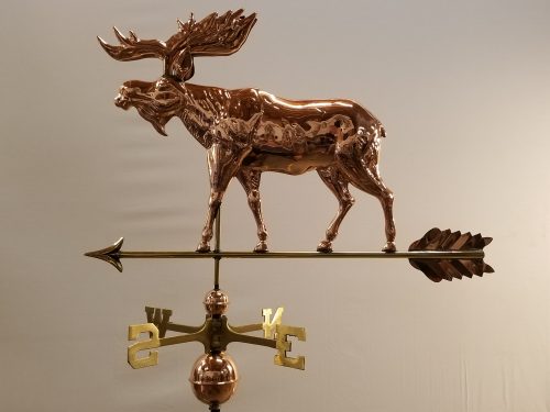 Classic Moose Weathervane -- Order# WV304p -- $345 -- Size: 35"Lx24"H