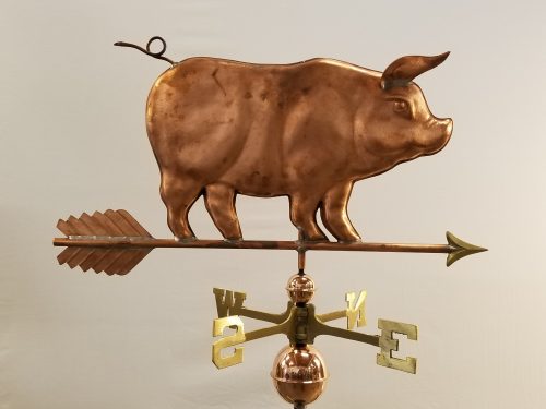 Standing Pig Weathervane -- Order# WF156 -- $395 -- 24"L X 15"H