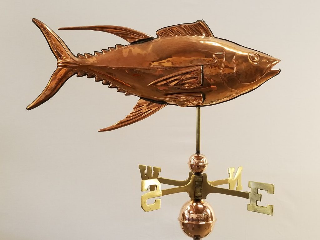 Tuna Weathervane -- Order# WV307 -- $365 -- Size: 28"L x 14"H