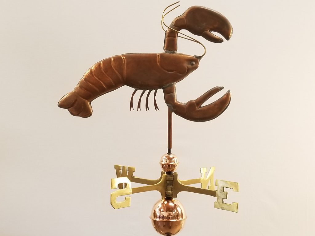 Lobster Weathervane--Order # WF357--$395-- 20"Lx15"H