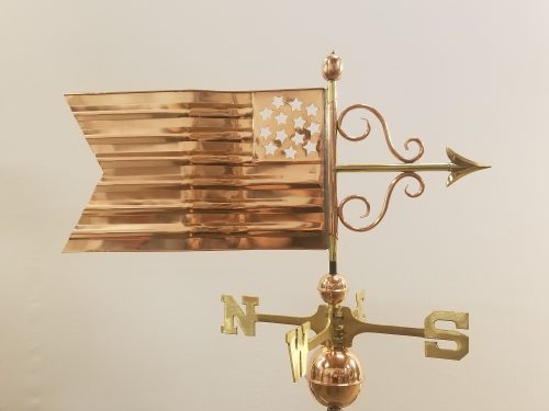 American Flag Weathervane -- Order# GD667p -- $295 -- Size: 30"Lx15"H