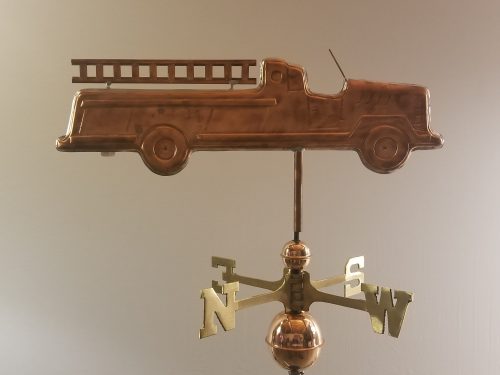 Fire Truck Weathervane -- Order# WF296 -- $365 -- Size: 27"Lx8"H