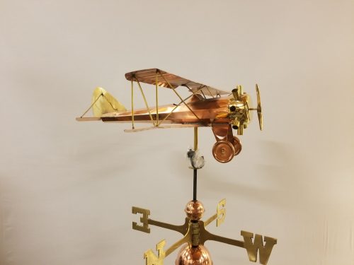 Bi-Plane Weathervane -- Order# GD9521p -- $345 --Size: 22"Lx9"Hx22"W