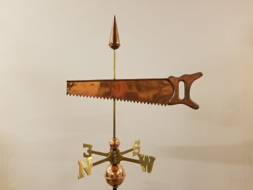 Saw Weathervane -- Order# WF160 -- $295 -- Size: 24"Lx20"H