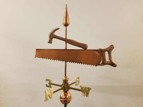 Saw and Hammer Weathervane -- Order# WF110 -- $345 -- Size: 24"Lx20"H