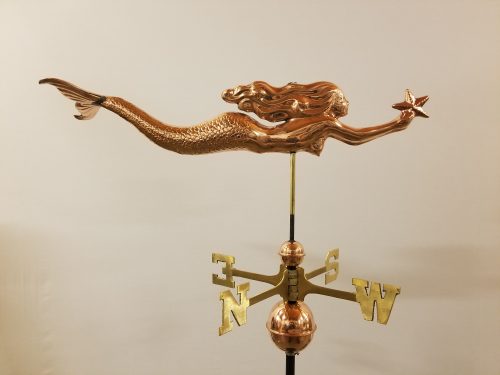 Mermaid Weathervane -- Order# 966P -- $295 -- Size: 31"L x 11"H