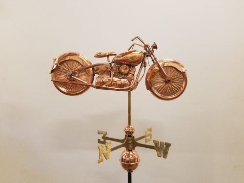 Motorcycle Weathervane -- Order# GD669 -- $550 -- Size: 22"Lx12.5"H