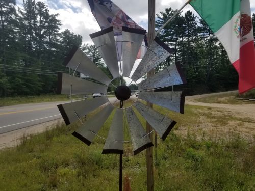 32" Galvanized Windmill -- $100 -- Front View