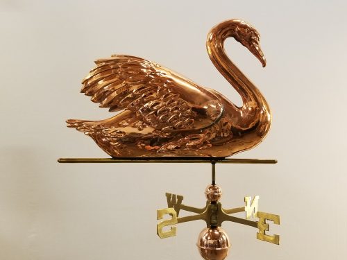 Large Swan Weathervane -- Order# HM300 -- $345 -- Size: 27"L x 21"H x 8"WS