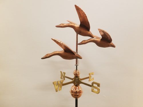 Small Three Geese Weathervane -- Order# WF158 -- $485 -- 24"L X 18"H X "WS 14.5