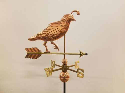 Quail Weathervane -- Order#HM 226 -- $295 -- Size: 25"L x 19"H