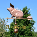 Sitting Pig Copper Weathervane