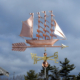 Tall Sailing Ship Copper Weathervane