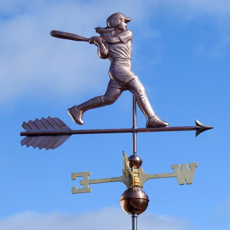 Softball Player Copper weathervane 152