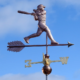Softball Player Copper weathervane 152