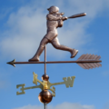 Softball Player Copper weathervane 152