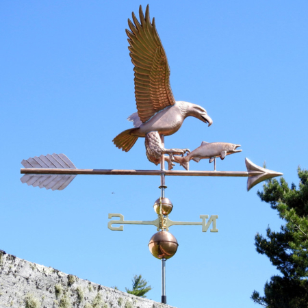 grand eagle and salmon weathervane