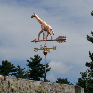 Giraffe Copper Weathervane