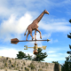 Large Giraffe Copper Weathervane 129