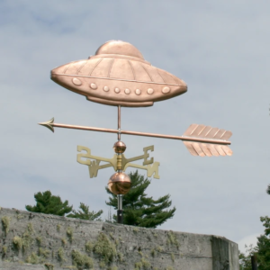 Spaceship Copper Weathervane